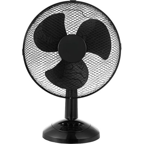 Ventilador sobremesa Pizarro negro 35W  3 velocidades  Orientable
