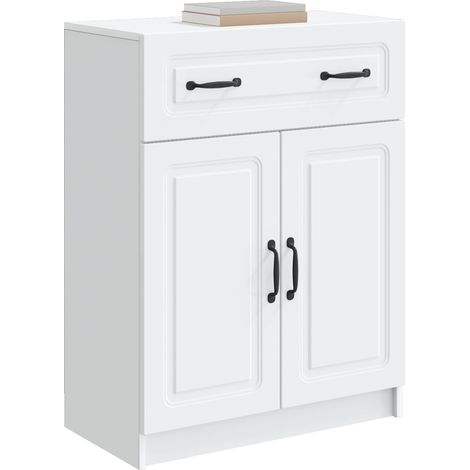 Sideboard/Anrichte/Buffet mit Schubladen Weiß 66 x 34,5 x 87 cm Holzwerkstoff LXWW937620 (1/5)