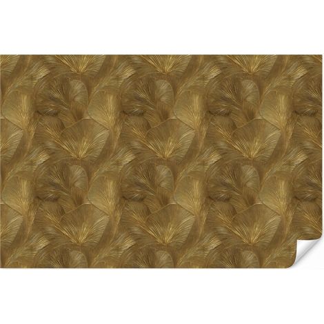 Papier Peint Organic - Lines - Gold 300x200 cm (1/5)
