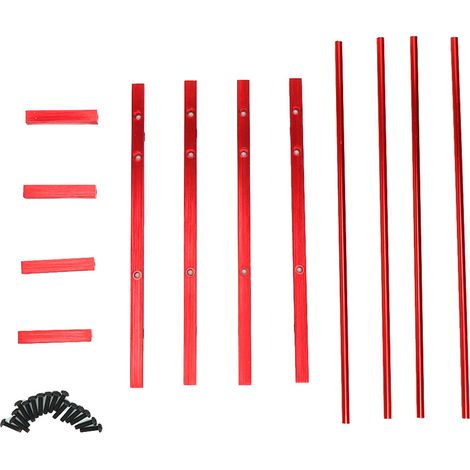 Étagère 2 niveaux pour pneus RC en alliage d'aluminium, support de rangement pour roues 1.9 pouces, compatible SCX10 90046 D90 voiture de crawler 1/10 (1/5)