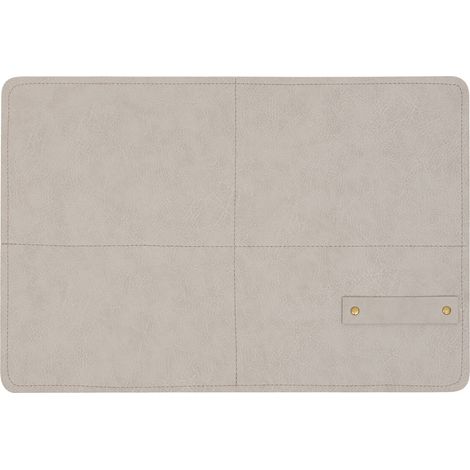 Set de table rectangulaire avec porte-couverts intégré Beige 45x30 cm (1/3)