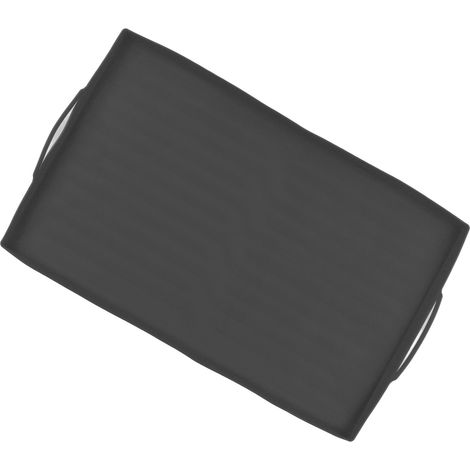 Tapis de cuisson en silicone, housse de protection pour barbecue, tapis de cuisson extérieur 91 cm, poignée grise (1/5)