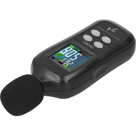 TDC801 Dezibel-Tester mit LCD-Anzeige, digitales Schallpegelmessgerät, Monitor 35 dB–135 dB (1/5)