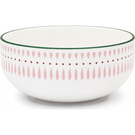 Bol de porcelana LEA de 14,5 cm, verde y rosa duka (1/5)
