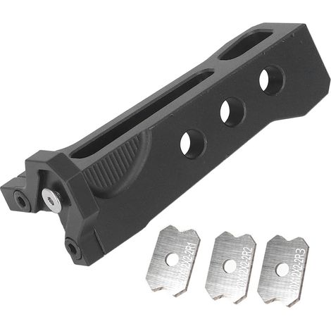 Kantenschneider, Mini-Kantenanleimschneider aus Aluminiumlegierung, Holzbearbeitungs-Handhobel mit R1 R2 R3 Wolframstahlklingen, manuelles Holzbearbeitungs-Trimmwerkzeug