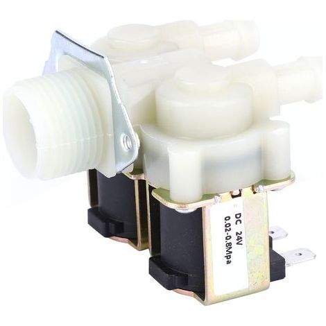 Électrovanille Eau Normalement Fermée G3/4 pour Lave-linge DC 24V (1/5)