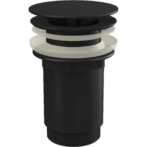 Alca - Scarico per lavabo, non richiudibile, nero opaco A396BLACK (1/2)