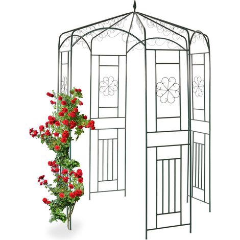 Rosa pavillon aus metall