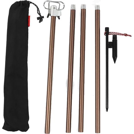 Leichter, faltbarer Camping-Laternenständer aus Aluminium mit Aufbewahrungstasche für Picknicks und Angelausflüge (1/5)