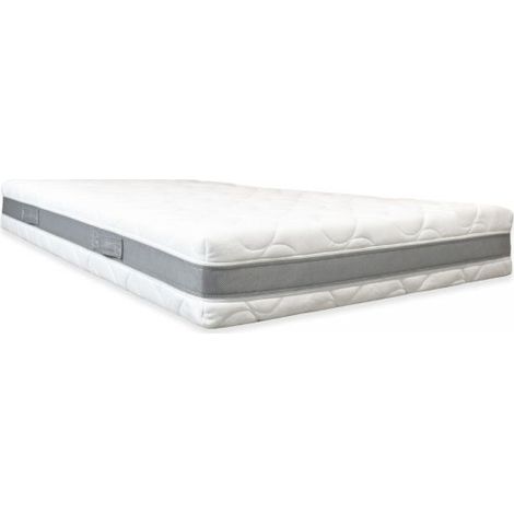 Materasso una piazza e mezza Supermemory25 con strato in memory foam 120x190x H 23cm. sfoderabile