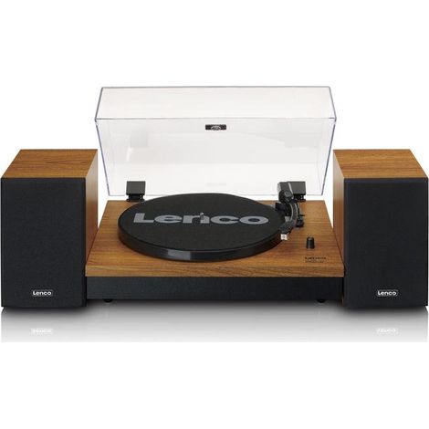 Lenco LS-310WD platine Tourne-disque entraîné par courroie Noir, Bois Manuel