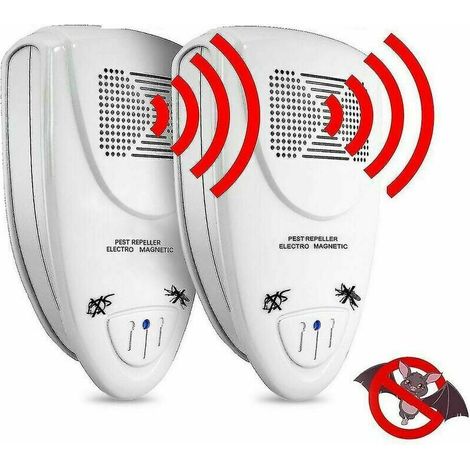 FlkwoH Pack Ultrasonic Bat Repeller - Get Rid of Bats in 72 Hours (1/2)