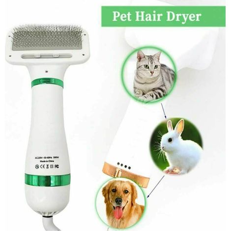 Spazzola Asciugatrice Elettrica 2in1 Toelettatura Animali Domestici Cani Gatti