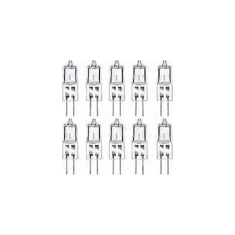 Ampoules halogènes G4, 12 V 20 W, blanc chaud, à intensité variable, culot à broches, lot de 10 (1/5)