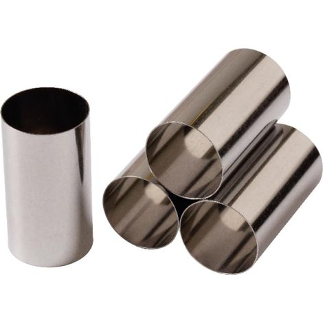 Decora 0060205 Confezione da 24 Forme Cilindriche in Acciaio Inox Cartuccia Ø 2,5 X 4,7 h cm