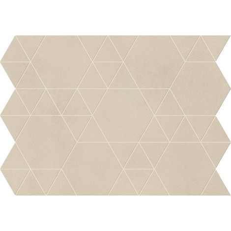 Mosaïque effet Béton Beige Crème Hexatri 50,5x37,4x0,9 cm Mat Montera - Mur intérieur (vendu par carton de 0,76 m²) - RO'MA CARRELAGE