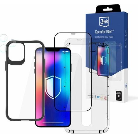 Custodia per iPhone 12 3MK, set di accessori protettivi 4 in 1 (1/5)