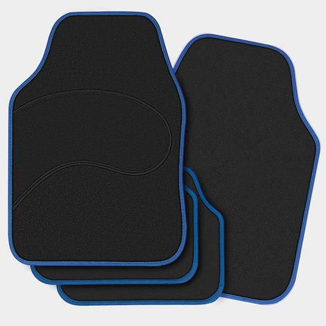 WOLTU Voiture Tapis Universel, Tapis de Sol, Tapis de Voiture en Tissu, Bleu (1/5)