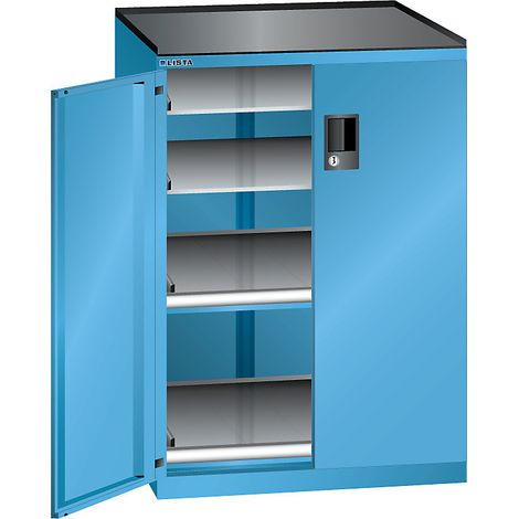 LISTA, Armoire à tiroirs à portes battantes, hauteur 1020 mm,