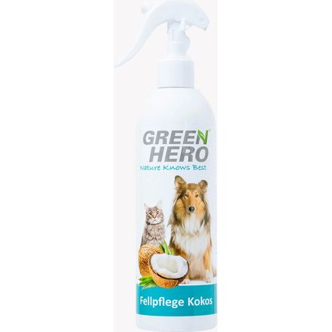 GreenHero® Kokos Fellpflege 250ml mit Kokoswasser gegen Verfilzungen (1/2)
