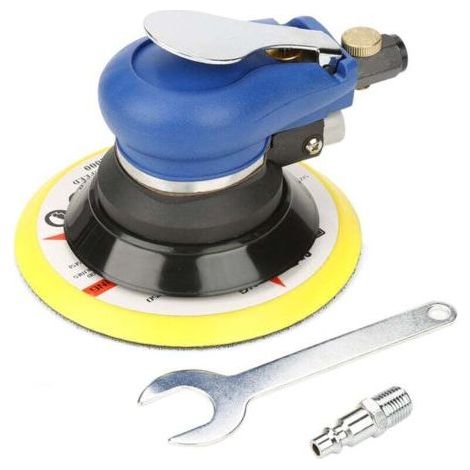 6 Inch Dual Action Pneumatic Orbital Sander with Speed Regulation, Orbital Sander, Rotation: 10,000 RPM (1/5)