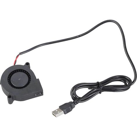 Kompakter, USB-betriebener 50-mm-Lüfter (DC 5 V, 4300 U/min) für 3D-Drucker und Computer, geräuscharm, mehrfarbig (1/5)