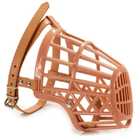 Museruola - Crema - 8 x 9 x 13 cm - Per Cane - Confortevole e Sicura (1/4)