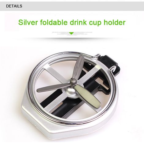 Porte-gobelet pliable pour buse d'aération de voiture, support à boisson pour bouteille d'eau, range-gobelet pratique pour climatisation auto (1/5)