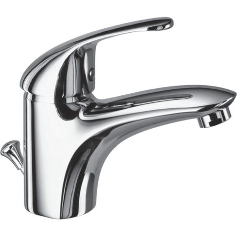 Miscelatore per lavabo monocomando con scarico in ottone cromato - Eurorama Desia