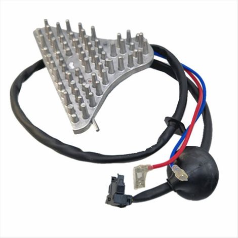 El componente 1248202710 es una resistencia de control para el motor de un ventilador de calefacción tipo W124.