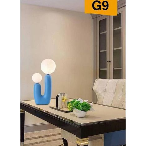Lampada Led Da Tavolo Lume Alien Attacco 2xg9 Max 60w Ip20 Varie Colorazioni D14 Bleu (1/5)