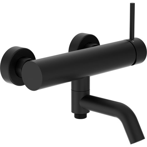 BALNEO Robinet de baignoire noir Acier inoxydable  Mitigeur mural pour baignoire CASCADE (1/5)