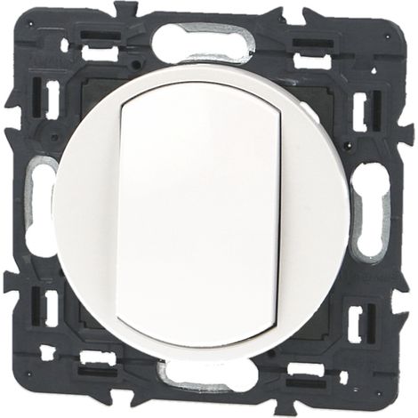 Legrand – Interrupteur va-et-vient Céliane – Poussoir complet – 250V 10A – Pour intérieur – Compatible avec plaques Céliane