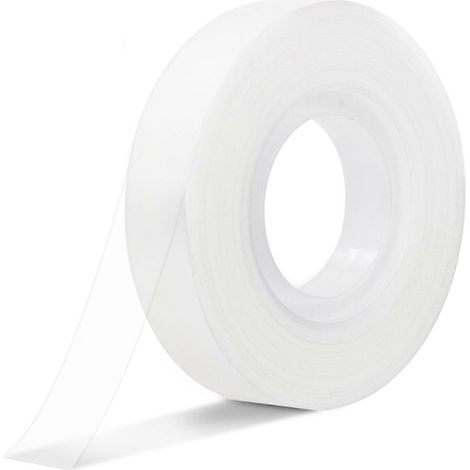 Ruban adhésif inscriptible, facile à déchirer, transparent, portable, en PVC, blanc laiteux, idéal pour les étudiants, l'école et le bureau. (1/4)