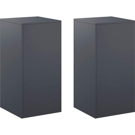 Support de Plante 2 pcs Anthracite 40 x 40 x 80 cm vidaXL