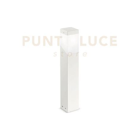 GES600- PALETTO BIANCO 1 LUCE ATTACCO E27 IP44 ALLUMINIO 60CM