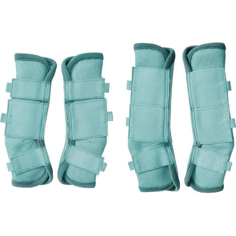 Lot de 4 Guêtres Chevaux, Éviter de Taper du Pied, Vert Menthe L (1/5)