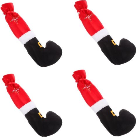 Tischbeinüberzüge zur Stuhlbeindekoration, Socken für Weihnachten, Esszimmerfeiern, Stuhllehnen