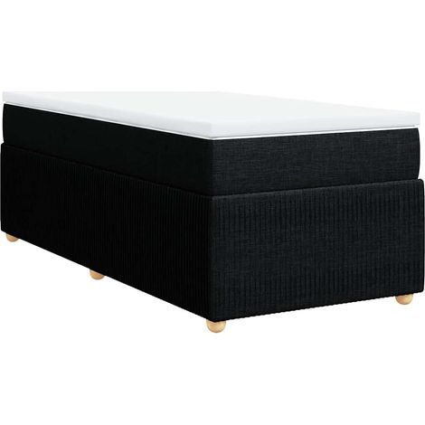 Maison Exclusive - Giroletto a Molle con Materasso Nero 80x200 cm inTessuto