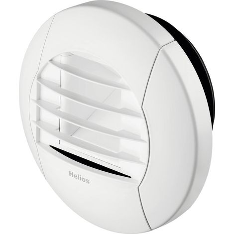 Helios AE GBE 30/60 Abluftelement, elektrische Zeitsteuerung für Grund- und Bedarfslüftung 30/60m3/h, Kunststoff, Weiß (1/2)