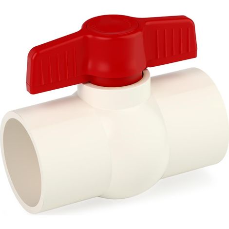 1 Vanne à bille,PVC,Résistant corrosion,50 mm,Piscine (1/5)