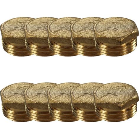 Lot de 10 Bouchons Laiton Mâle 1" (26/34) - Arcanaute (1/3)