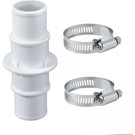 2 raccords de tuyau avec 2 colliers de serrage (1/5)