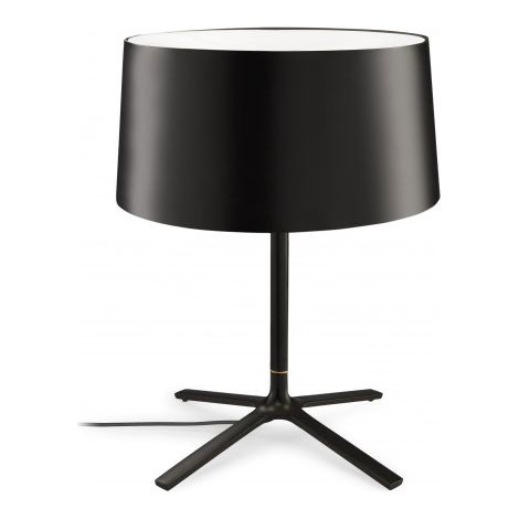 Leds-C4 GROK - Lampe de table à 3 lumières avec abat-jour en tissu noir, E27