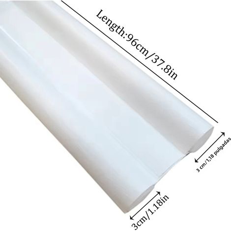 Joint de porte blanc coupe-vent, double protection anti-poussière et insonorisante, avec bloqueur d'air (1/5)
