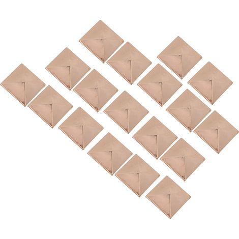 Lot de 20 Rivets Carrés en Laiton Doré 35mm pour Sacs, Vêtements, Cuir et Loisirs Créatifs - Accessoires de Décoration (1/5)