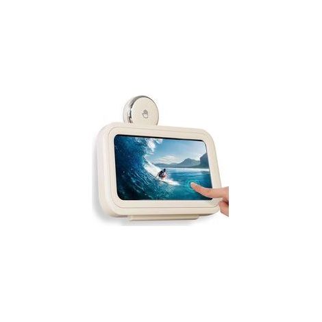 Support de téléphone de douche étanche, rotatif à 360 °, ventouse réglable, support de téléphone de douche, support de téléphone mural anti-buée, support de téléphone pour douche avec écran (1/5)