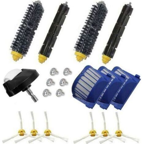 Kit d'accessoires pour iRobot Roomba série 600 Pièces de rechange pour 600 605 610 615 620 625 630 635 640 645 650 655 660 665 670 671 675 680 690 691 692 filtre