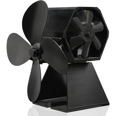 Fireplace fan Fireplace Thermodynamic fan Heating Stove Double head Fireplace and stove accessories (1/5)