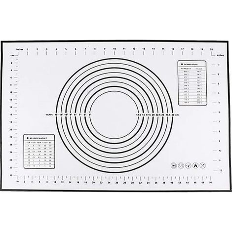 Tapis de cuisson en silicone antiadhésif réutilisable, 50x70 cm (1/5)